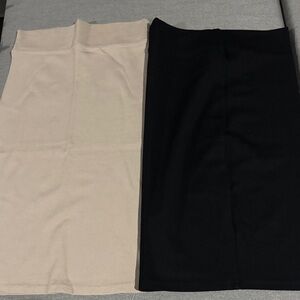 2 for 1!  Black and Cream Women's Skirt